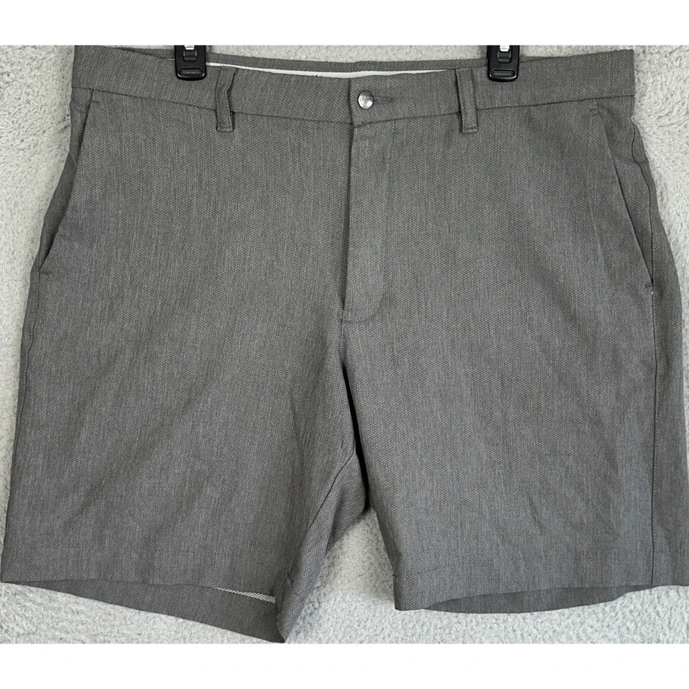 Callaway Shorts Mens 38 Grey Heathered Performance Golf Chino Stretch Flat Front